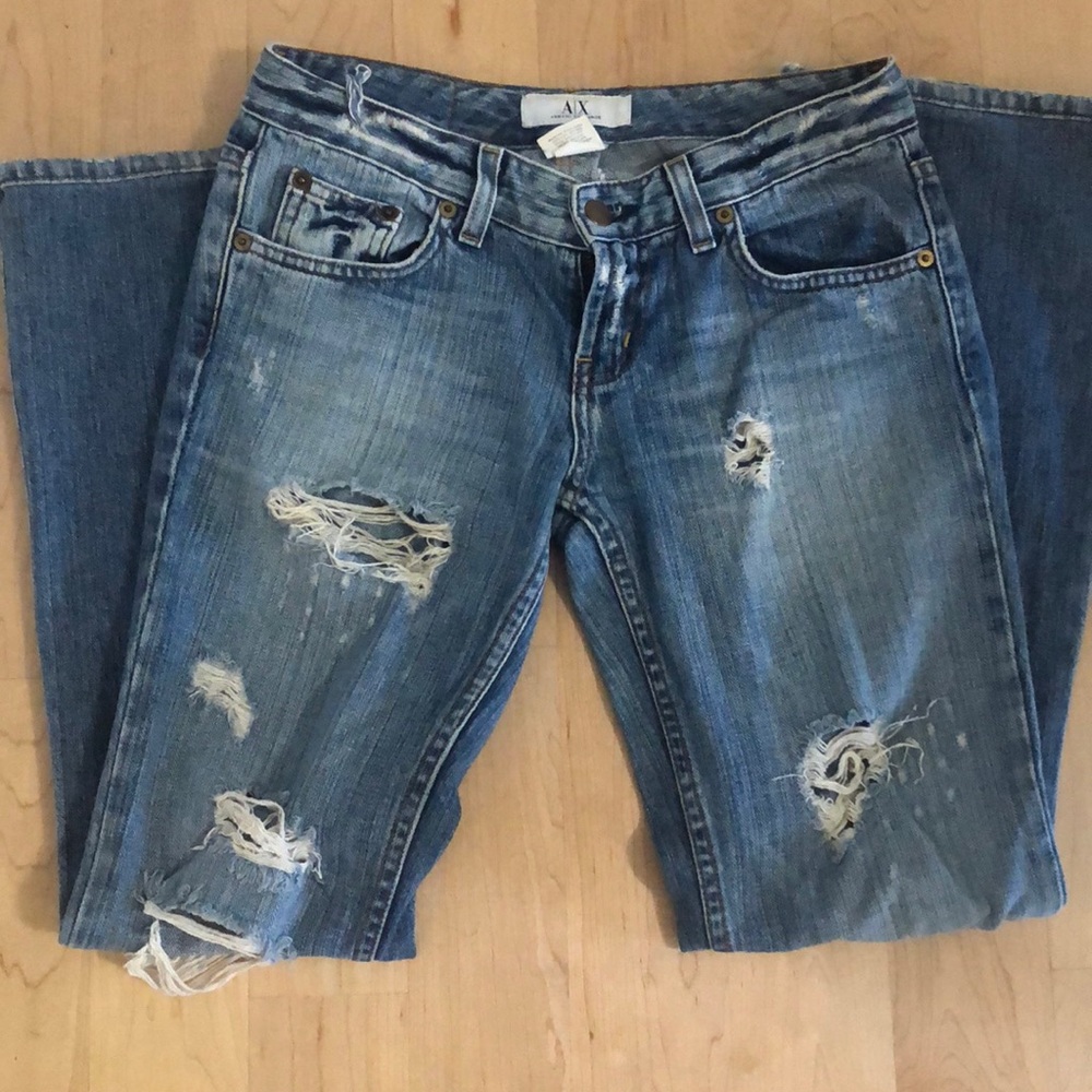 Armani Exchange ripped jeans